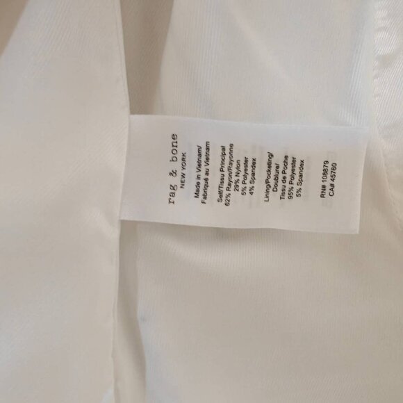 NWT rag & bone Priya Ponte Tailored Vest Stripe - Picture 6 of 6